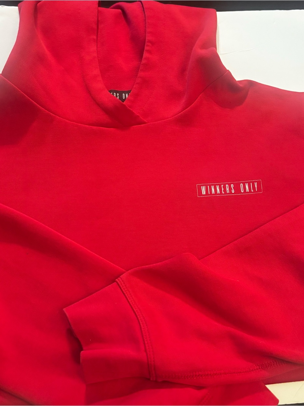 Medium Red Winners Only Pullover Hoodie